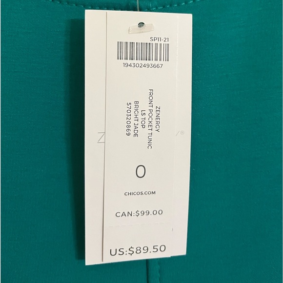 Chico’s Front Pocket Tunic and Matching Joggers - Picture 6 of 8